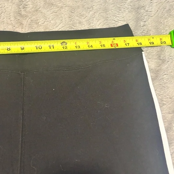 Boston Proper Black and White Track Pants with Contrast Stripes - Picture 7 of 8